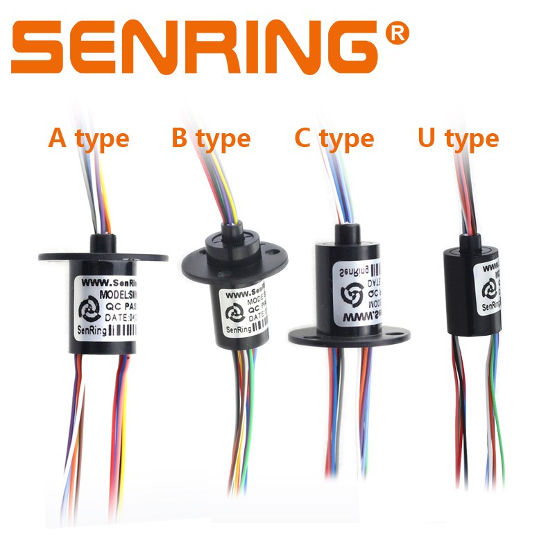 Capsule Slip Ring — 6-wire (continuous rotation)